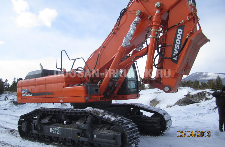 Гусеничный экскаватор Doosan DX 520 LC SFS с прямой лопатой купить в Иркутске